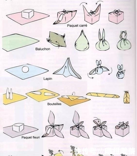 皮带子 一块布打两个结,变身大容量高颜值收纳包,几十种折法好强大