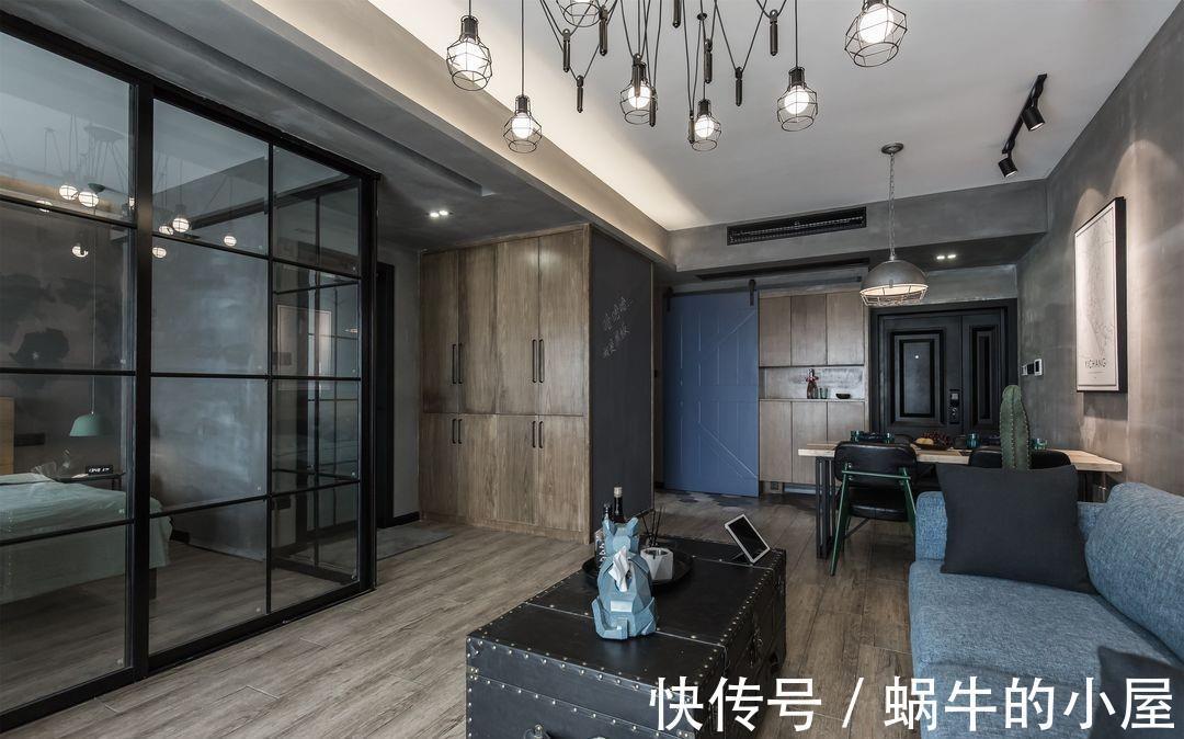 水泥|复古的绿漆，谱写出诗意的空间，暗黑色系彰显个性