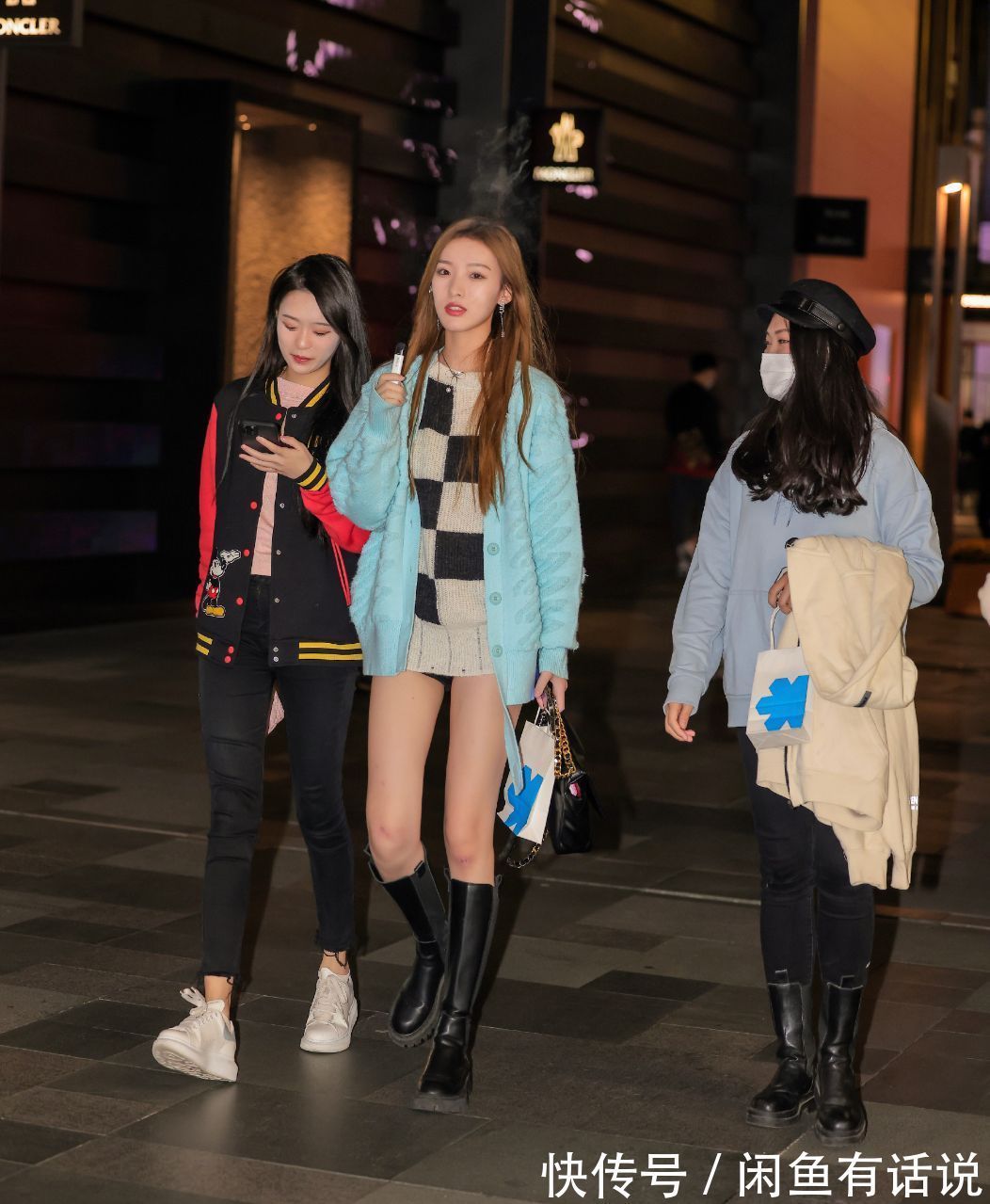 针织开衫|成都女孩带火了“光腿神器”,这9套下衣失踪的造型,也太时髦了