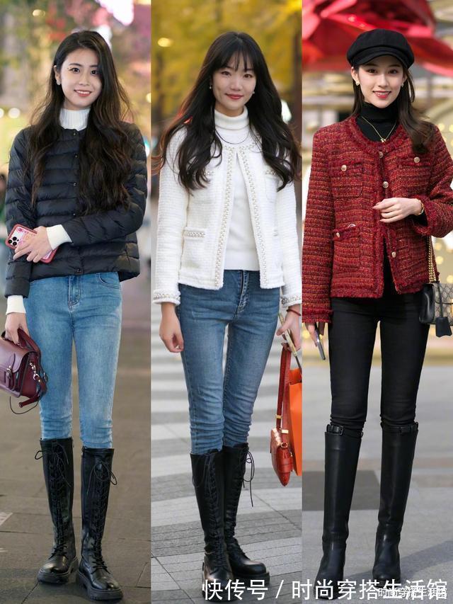 靴子|?今年火了一种“显高穿法”:叫“裤子+靴子”,很适合小个子