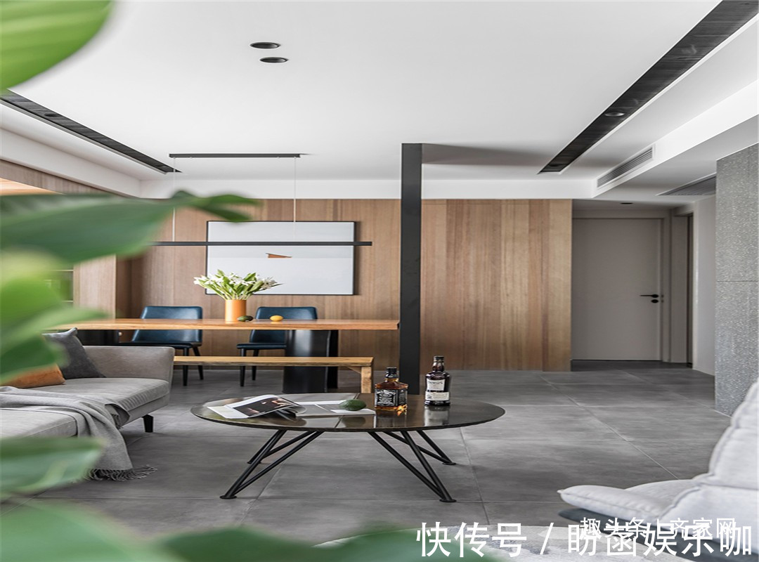 餐厅|89平两房现代,休闲书房,客厅,餐厅连成一体的扩容空间感!