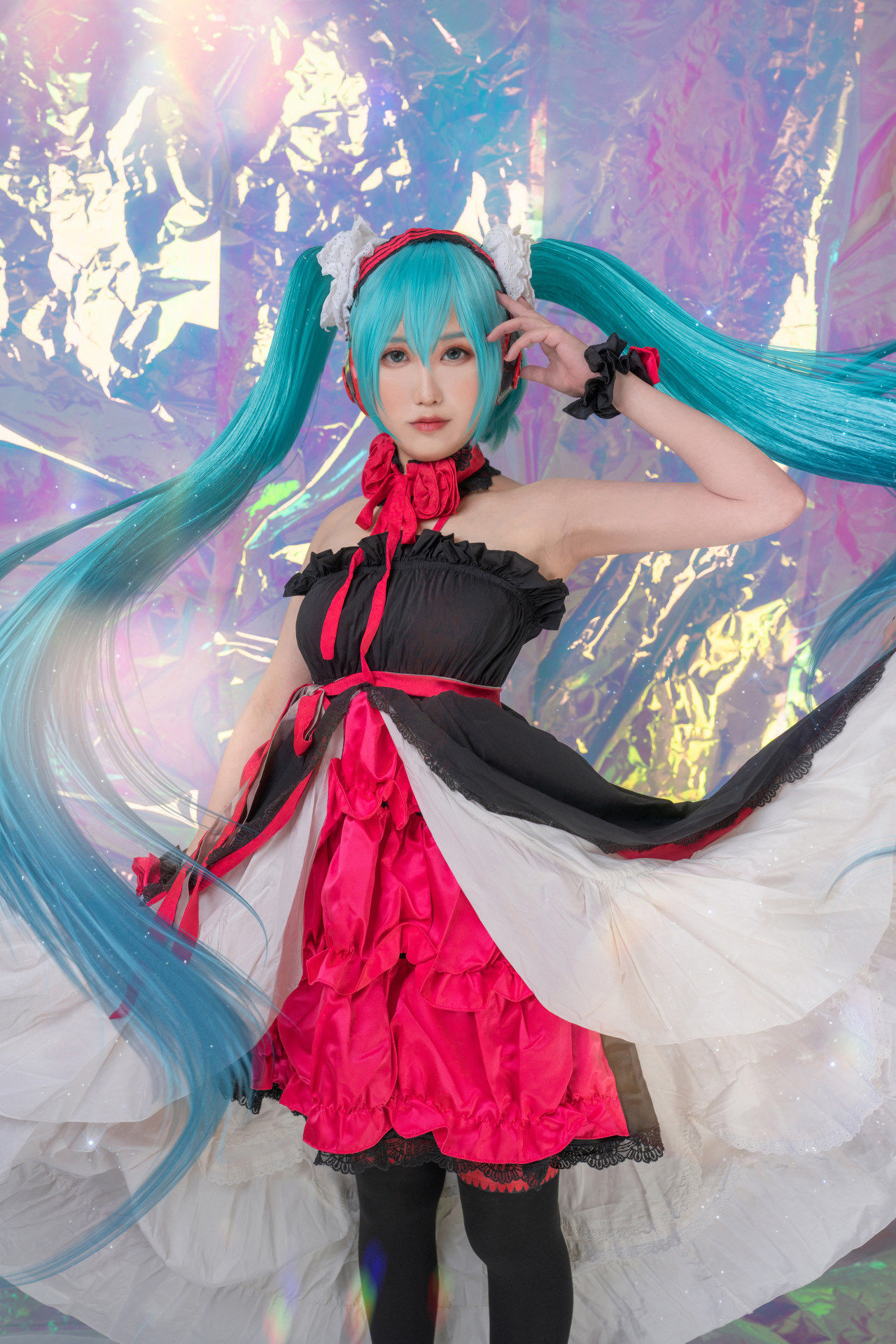 初音未来|VOCALOID初音未来第七龙神miku联动cosplay