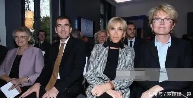 盘发|法国第一夫人整容后又换盘发造型,穿千鸟格套装精致干练,不像66