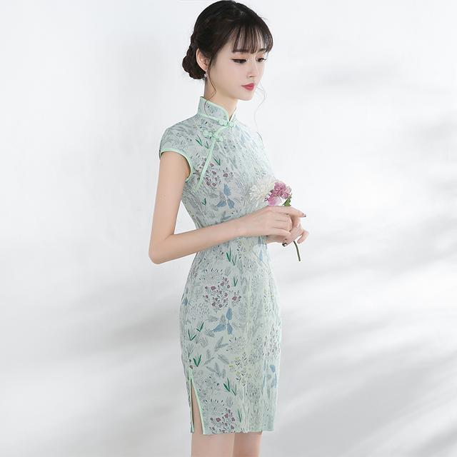 印花|改良式的旗袍,日常穿也很美,让每个东方女性穿出属于自己的韵味