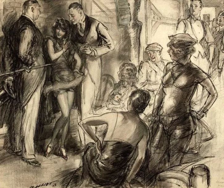 上流社会@美国最伟大的插画家,记录了上流社会的男男女女纸醉金迷的情景