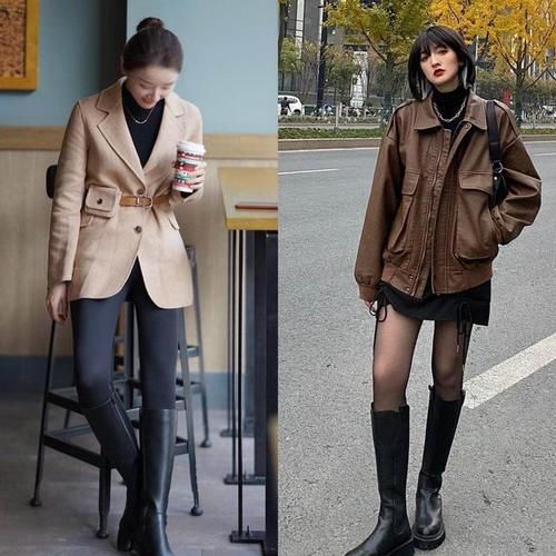 面料 入秋以后,靴子要“长”不要“短”,选对长度就不怕尴尬!