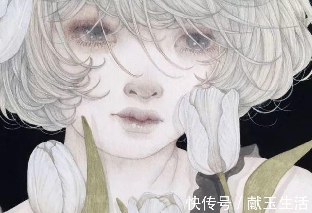 铅笔#她的铅笔插画,画出每个女孩的心声,美到让人陶醉~