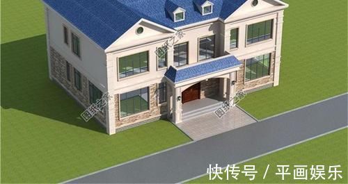 卫生间|双拼二层别墅设计图,独立入户门进出,家有兄弟这样建房挺好