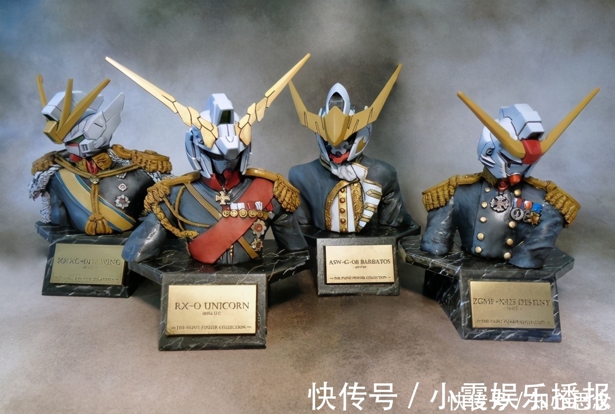 国际象棋|模玩控:高达拟人胸像改造,巴巴托斯、命运、独角兽哪款是你的最爱?