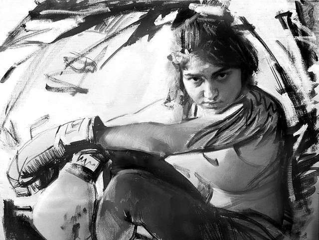 油画&他的油画,既有潇洒带劲的笔触,又有性感细腻温和的柔美