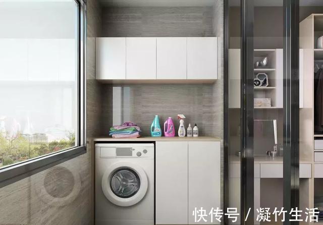 阳台|房子装修别把洗衣机放阳台,外国家庭这样做更实用方便,聪明极了