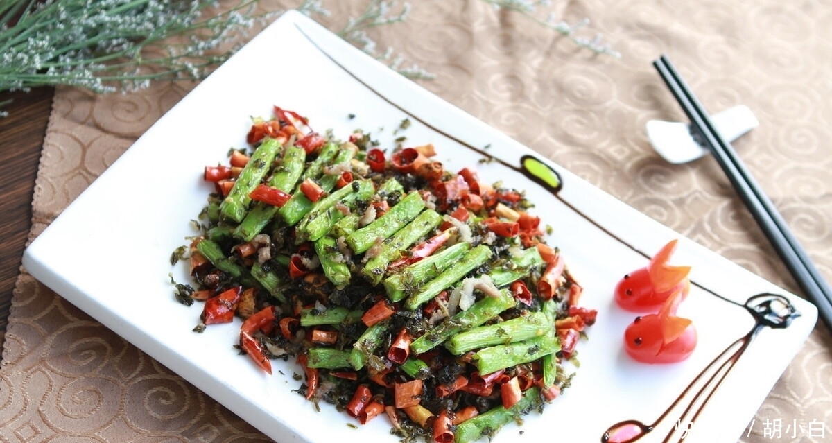 夹生|家常的干煸四季豆,四季豆没有过油,难怪炒出来夹生不健康