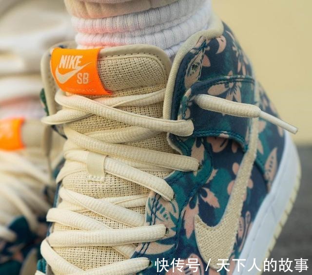 nike 骚气扎染!「夏威夷」Dunk SB Hi上脚首次释出!