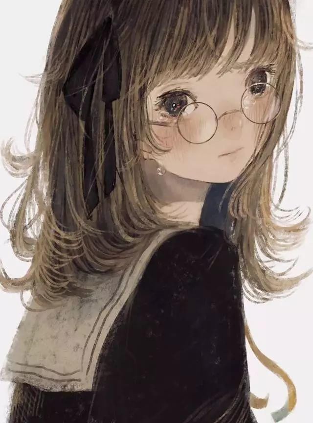  插画|唯美的“鹿眼”少女插画,看见她哭心都碎了……