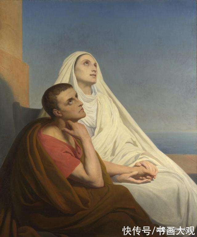 Scheffer@古典雅致女性画像——荷兰学院派画家Scheffer人物肖像油画欣赏