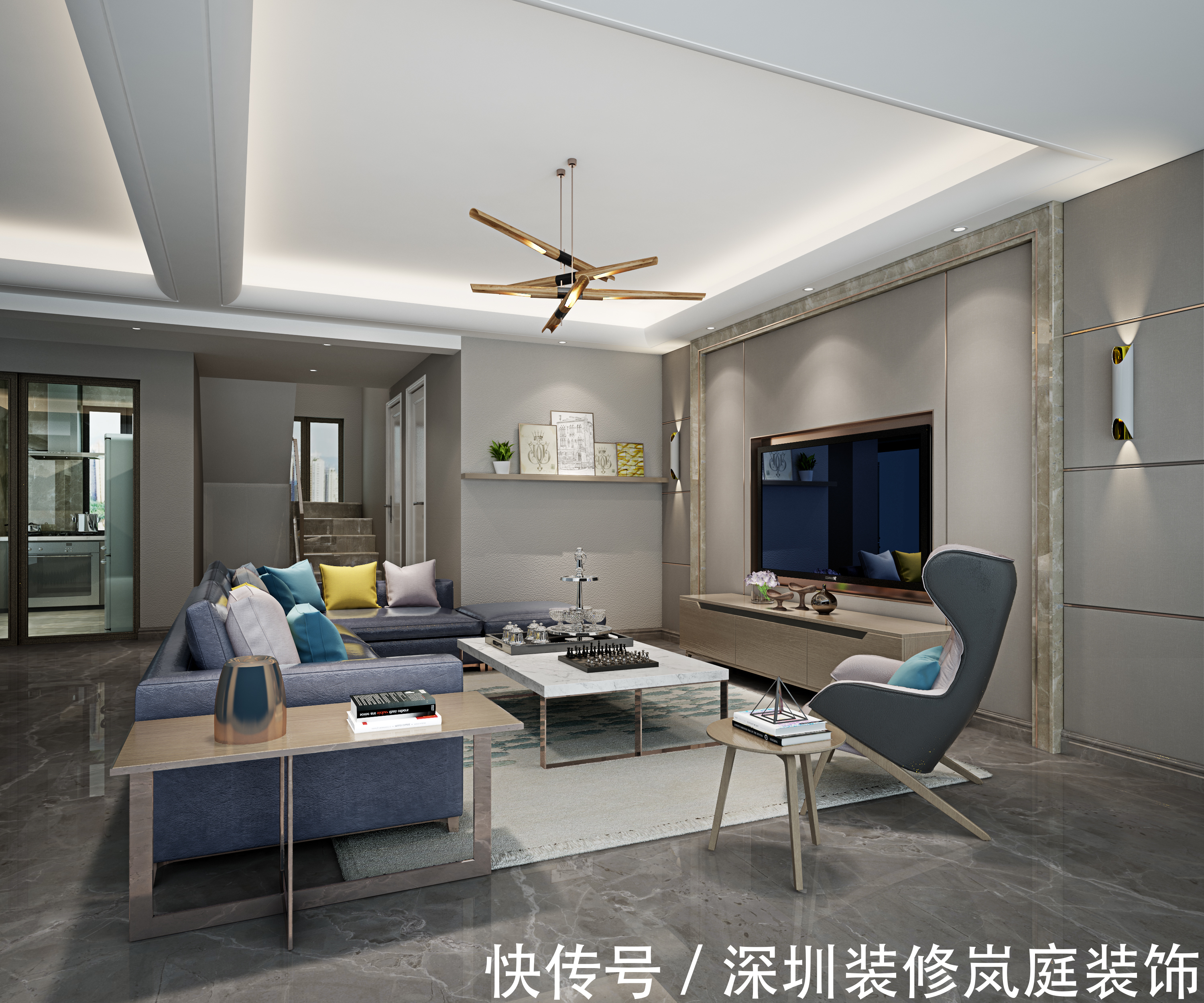 装修|深圳装修：景桦花园140㎡现代简约，书房的设计＂读书破万卷＂