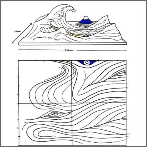三井&日本乐高大神用5万零件还原名画,打造浮世绘3D立体版