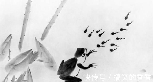 绘画|齐白石送给弟子的一幅画,10只蝌蚪隐藏宝藏,送给懂画的人