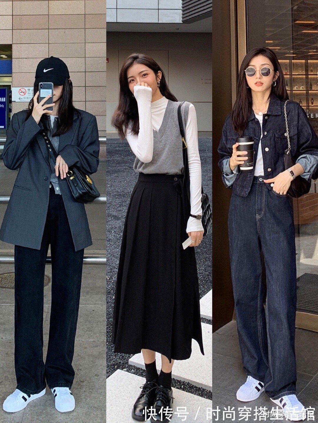 示范|韩国女生也太会穿,看看她们的秋季穿搭示范,美得让人眼前一亮