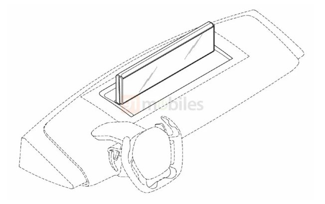 LG|LG 车用折叠屏专利曝光：预计超 20 英寸，升降收纳