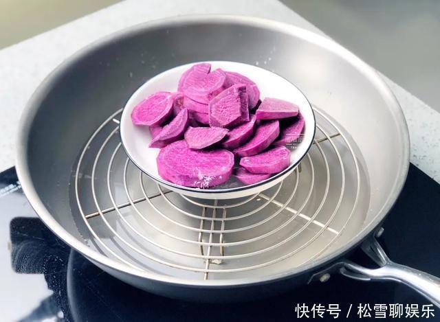 糯米粉|紫薯只会煮着吃教你一招,一蒸一卷超省心,香甜软糯吃上瘾