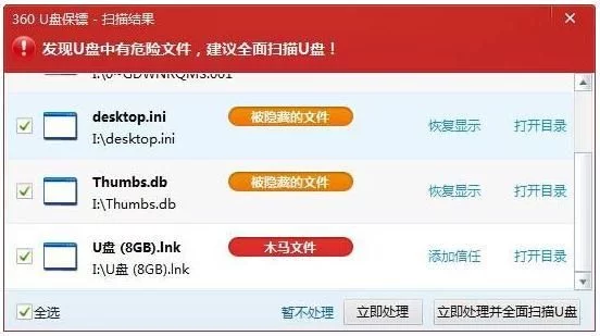 优盘中毒隐藏文件