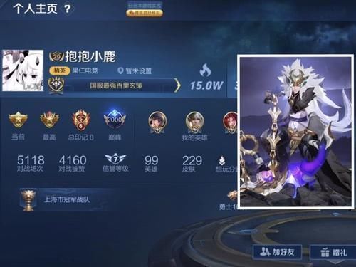 哪款|个人主页放哪款皮肤最显实力李白变了，国服吕布却放免费皮肤