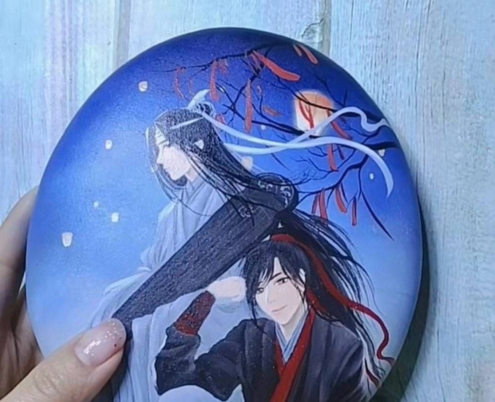 男主角|美术生在石头上画画，开始以为是天官赐福，最后原来是忘羡