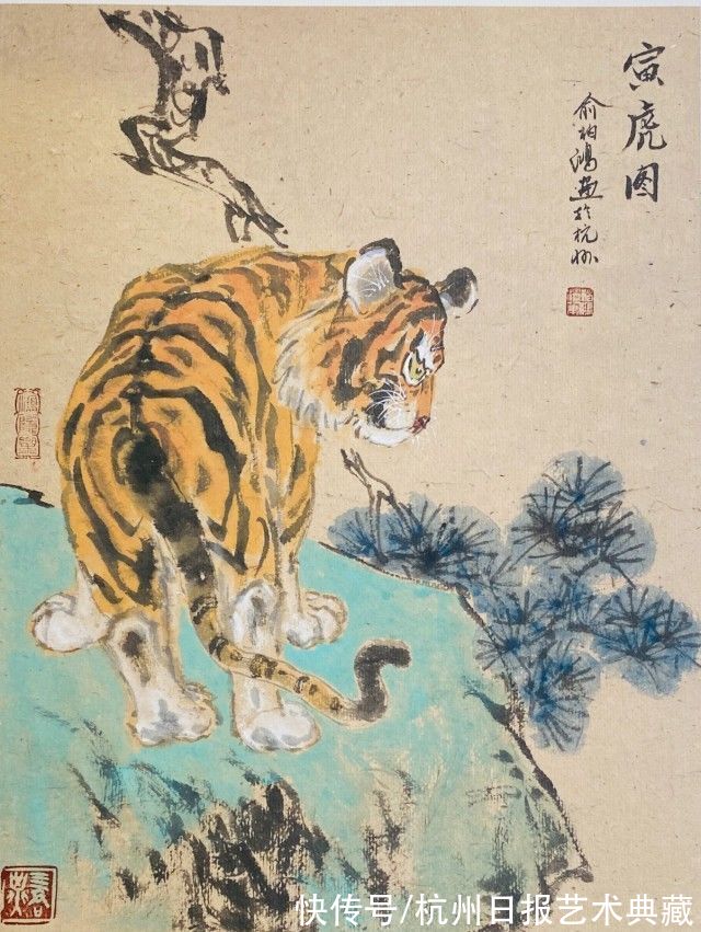 虎画展！媒体人俞柏鸿新春湍口办虎画展 全部作品义卖捐助公益