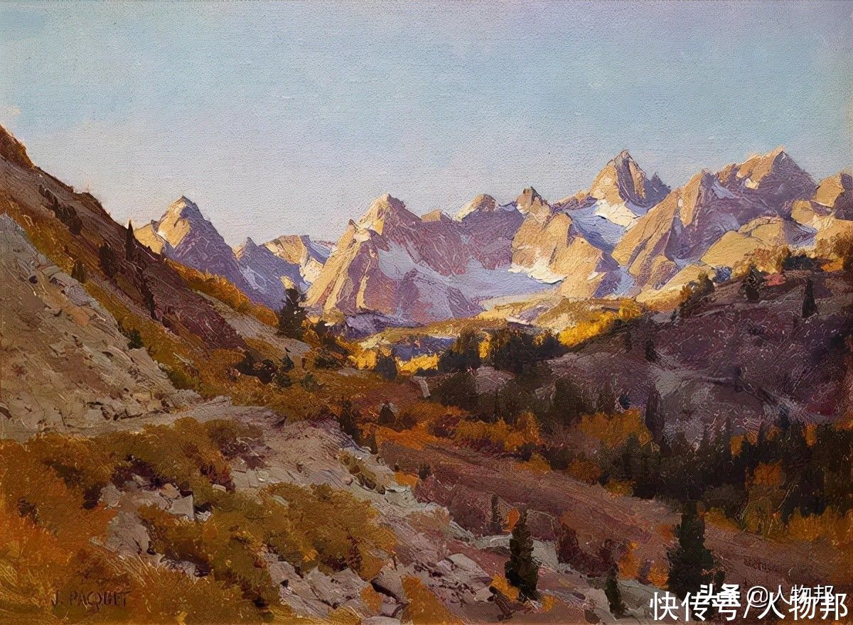 ·帕奎特|约瑟夫·帕奎特迷人的油画小景