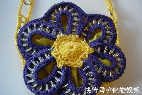 在易拉罐拉环上编织，钩成的包包耐看耐用！DIY变废为宝附教程