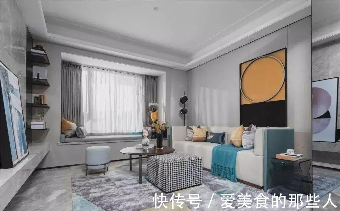 一米阳光|90㎡高级灰新房，软装配色超赞，一入门就被吸引！