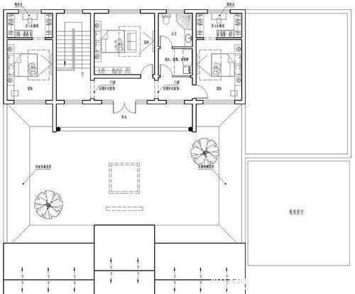 户主家|喜庆的四合院设计,家里的宅基地小也可以盖,很适合农村