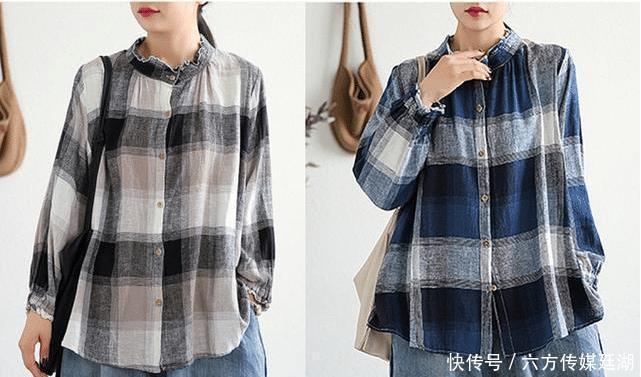 春天里时尚的棉麻衬衫穿搭,别具一格的版型,优雅大方,非常好看