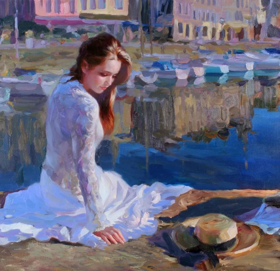 ·沃利戈夫|弗拉基米尔·沃利戈夫 的笔下，夏日繁花，娇媚女子，岁月静好