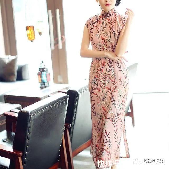 气质|中国风旗袍上身很衬肤色，提气质又有女人味