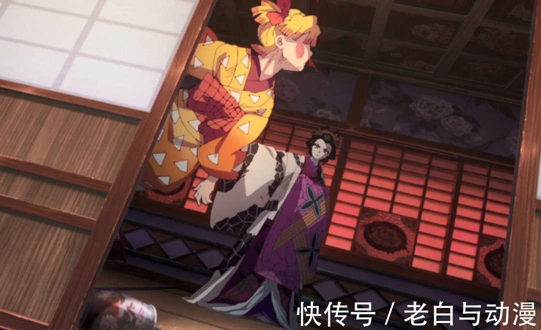 音柱|鬼灭之刃:上弦之六堕姬登场,善逸被她打晕了