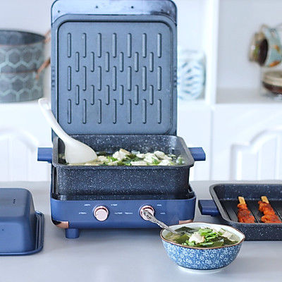 海带虾米豆腐汤vs煎烤骨肉相连