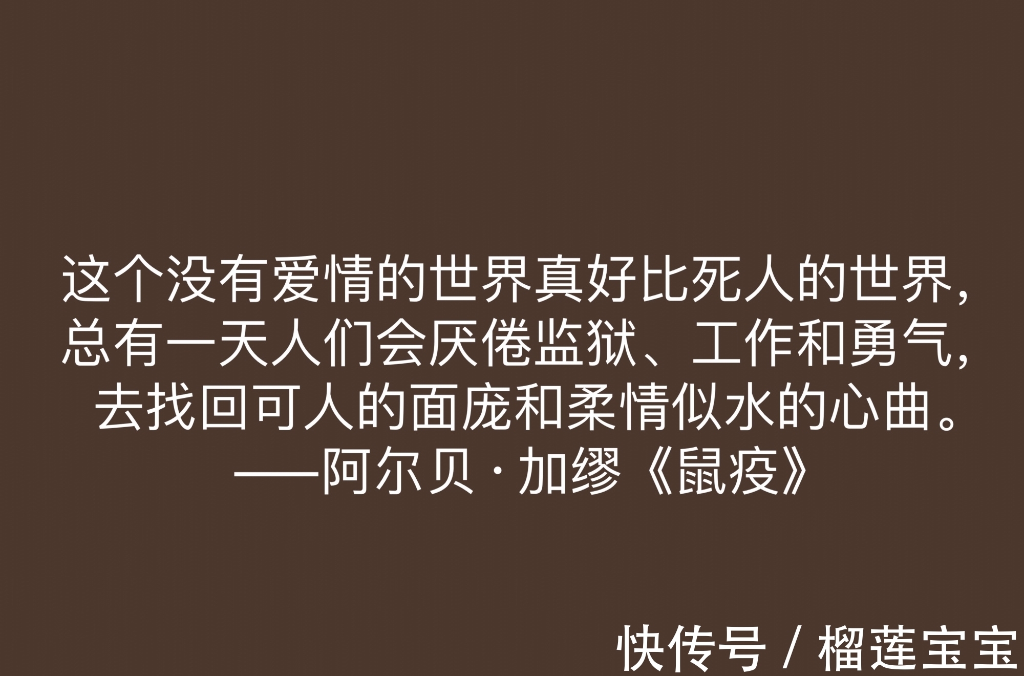 阿尔贝·加缪！法国大作家加缪，小说《鼠疫》十句格言，充满人生哲理，值得深悟