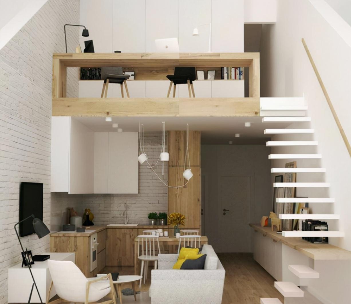 隔板|买复式二楼不装玻璃护栏，横着装一排隔板，既是书桌也能保证安全