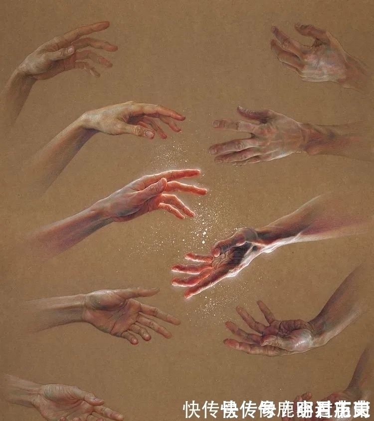 脚部&他只画手和脚,作品“肉感”十足,似乎让人能感觉到温度