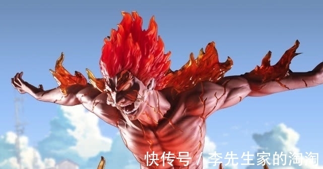 八门|火影凯开启八门的手办,全身都在燃烧,身上的裂纹让人心痛