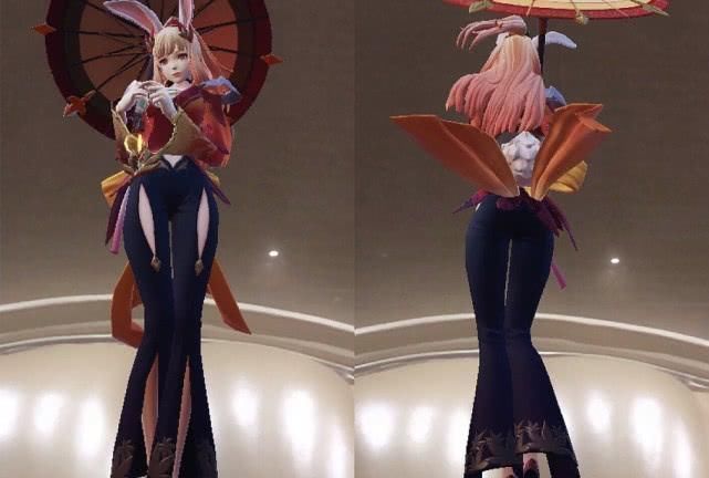 vr眼镜|用VR眼镜看公孙离,哪款皮肤的腿型更好看原皮肤破洞裤赢了