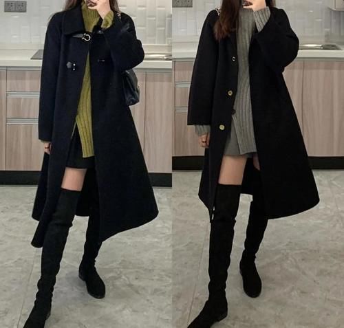 黑色大衣怎么穿最显瘦？这6种搭配赶紧学起来，时髦显瘦又优雅