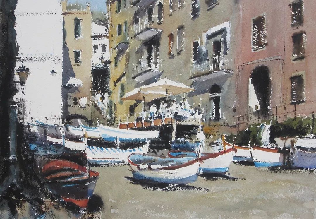 水彩画!印象主义水彩画:杰拉德·格林用光的氛围来赋予作品活力和生机