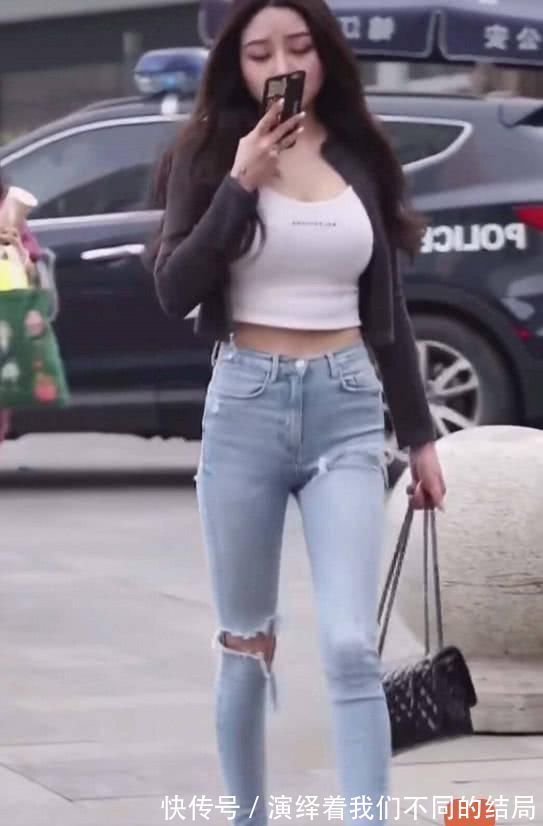 牛崽裤|阔腿裤已经凉凉了,最近流行这款“豆腐裤”