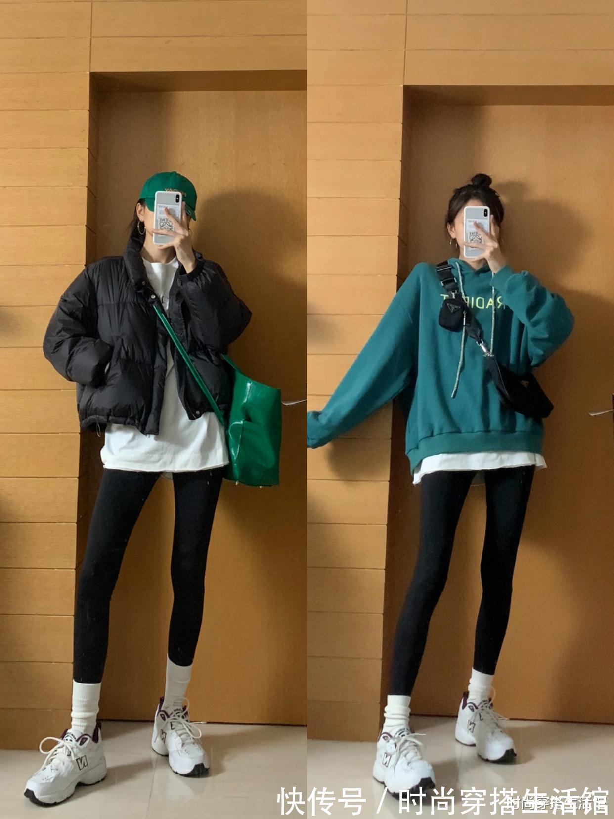 羽绒服|天冷了火了一种裤子:叫“鲨鱼裤”,保暖显瘦,不管怎么搭都好看