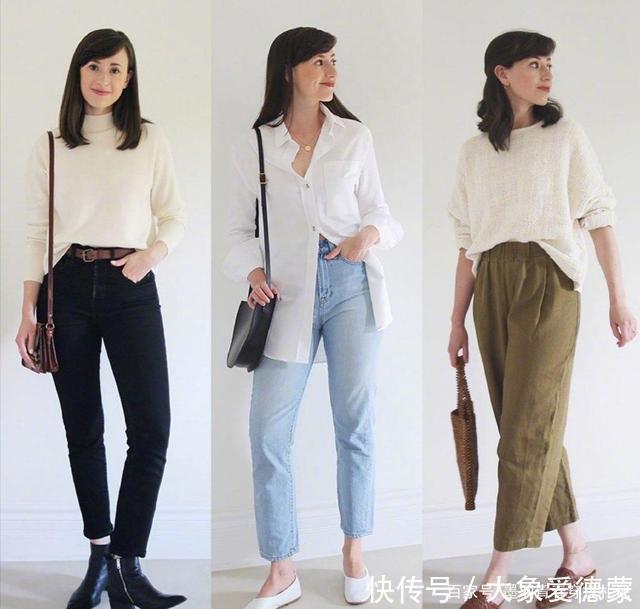 职场穿衣无需太高级时髦，27套简约风穿搭，知性优雅显气质足矣