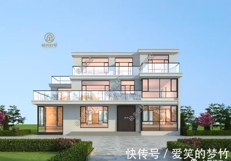 别墅|回老家建房,简约大气的现代风格,符合年轻人审美