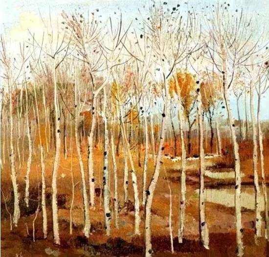 画幅$这两位大师笔下的秋色,梦幻迷离,思念无限